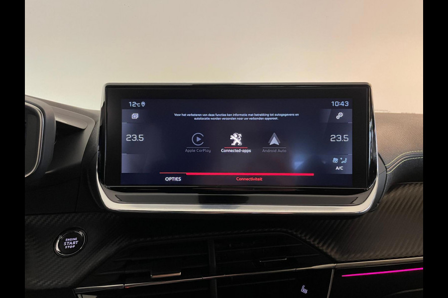 Peugeot 208 1.2 PureTech GT-Line AIRCO NAVI CRUISE BT STOELVERW CAMERA PDC PARELMOER WIT ZWARTE HEMEL PRIVACYGLAS ZEER NETTE AUTO