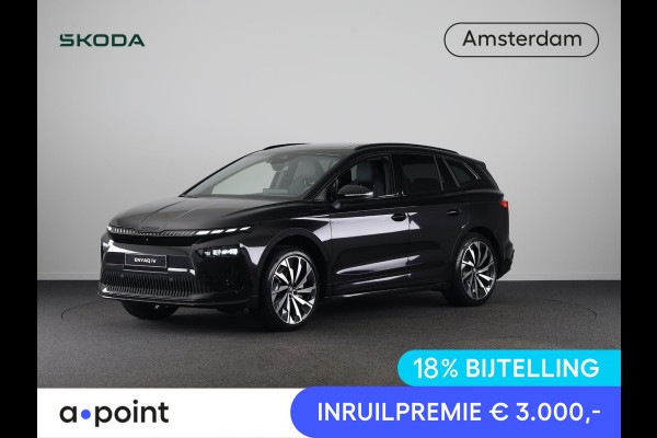 Škoda Enyaq 85 Sportline 286 pk | Panoramadak | Business Upgrade Pakket - ADVANCED | Trekhaak | 21 inch lichtmetalen velgen