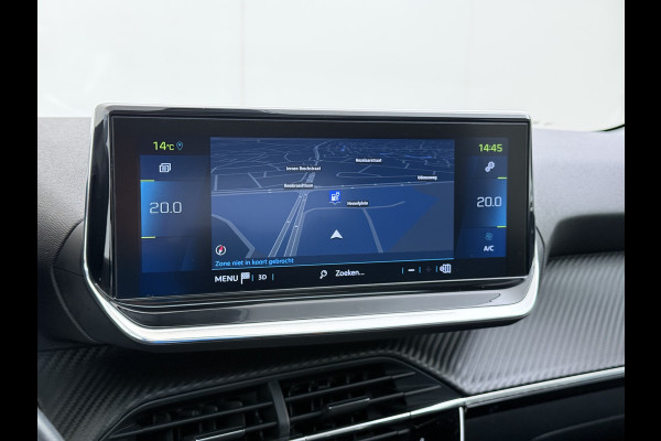 Peugeot e-208 EV SOH 92,5% Panoramadak Stoelverwarming 3D-Navi 360°Camera Apple Carplay Android Auto Ecc Cruise Control Pdc Keyless 50kWh Allu Led Lmv Privacy Glas Isofix DAB+ Bluetooth Regen-Lichtsensor Lane Assist Dealeronderhouden Origineel Nederlandse Auto