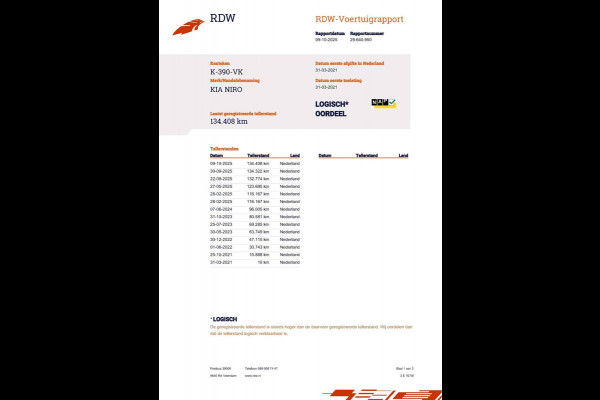 Kia Niro 1.6 GDi Hybrid 141pk DynamicPlusLine DCT6 NL-Auto NAP