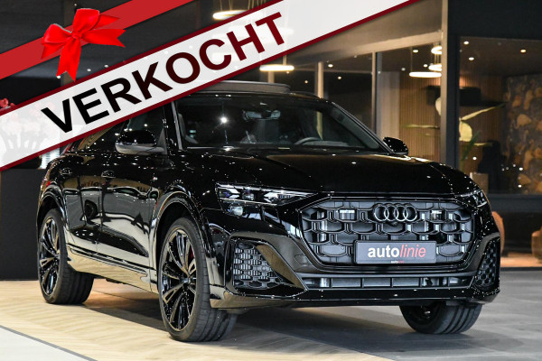 Audi Q8 60 TFSI e quattro Pro Line S Competition. RS Zetels, 4W Sturing, Softclose, Pano, Laser, B&O, 360 3D, Trekh, Keyless, 23"!