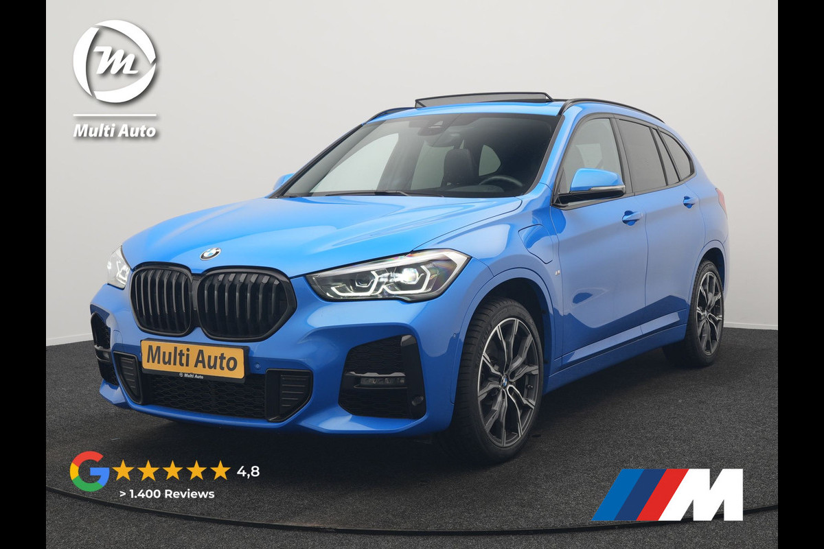 BMW X1 xDrive25e M Sport PHEV 221pk Dealer O.H | Trekhaak Afn. | Panodak | Camera | Sportstoelen & Sportstuur Verwarmd | Hifi Audio | Cruise Control | Sfeerverlichting | Navigatie | DAB | 19"L.M | Plug In Hybrid |