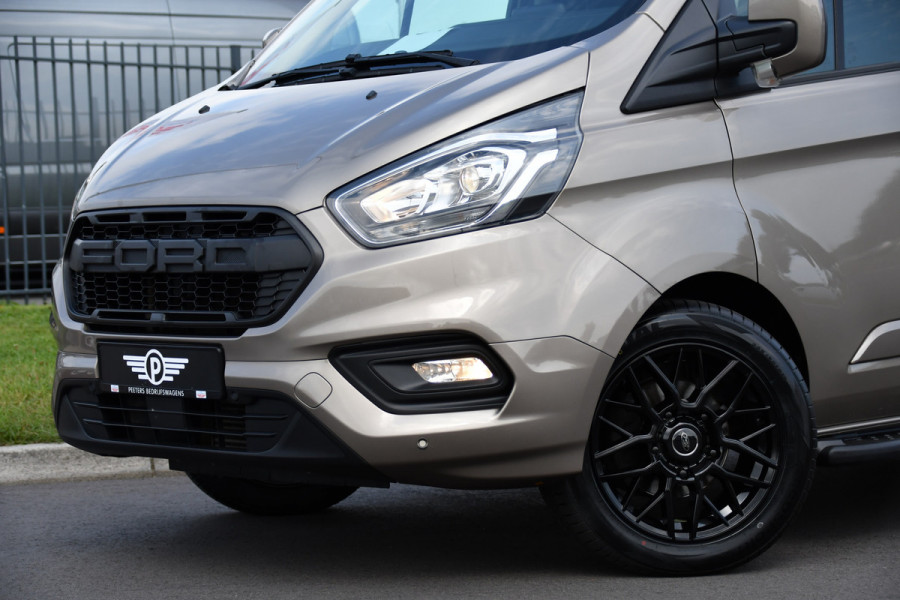 Ford Transit Custom 320 2.0 TDCI L2H1 Limited DC Raptor Edition Camera, Adaptieve Cruise, Carplay, 130PK, Automaat, PDC, 2 x Schuifdeur, Stoelverwarming, Uniek!