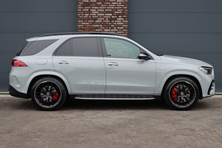 Mercedes-Benz GLE AMG 53 Hybrid 4MATIC+ Premium+ | Luchtvering | Distronic | Massage | Memory | Trekhaak | Verwarmd Stuurwiel | Burmester | Panoramadak | Luchtreinigingspakket | Soft-Close | Vlakkenverwarming |