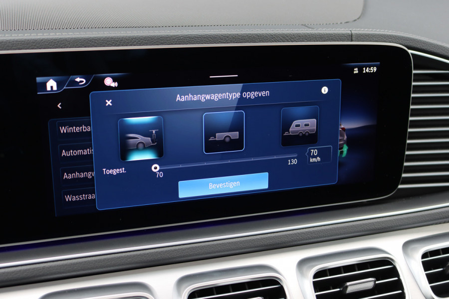 Mercedes-Benz GLE AMG 53 Hybrid 4MATIC+ Premium+ | Luchtvering | Distronic | Massage | Memory | Trekhaak | Verwarmd Stuurwiel | Burmester | Panoramadak | Luchtreinigingspakket | Soft-Close | Vlakkenverwarming |