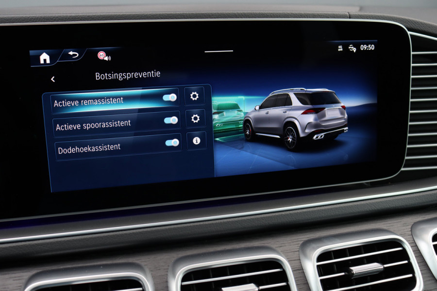 Mercedes-Benz GLE AMG 53 Hybrid Premium 4MATIC+ | Luchtvering | Distronic | Memory | Trekhaak | Stoelventilatie | Verwarmd Stuurwiel | HUD | Burmester | Keyless Go | Augmented Reality |