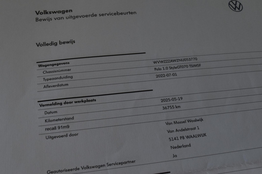 Volkswagen Polo 1.0 TSI|Open Dak|IQ|17"|Virtual|ACC|Cam.|Carplay