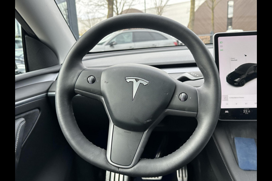 Tesla Model Y Long Range AWD 75 kWh SOH 88%|BTW|VAN €30.900,- NU VOOR SLECHTS €28.877,- Uw LENTEVOORDEEL €2.023,- | AFNEEMBARE TREKHAAK|DE HOOGVOLTACCU EN AANDRIJFLIJN GARANTIE TOT 2030 of 192.000KM| AUTOPILOT| STOEL+ STUURVERWARMING| ACHTERBANK VERWARMD