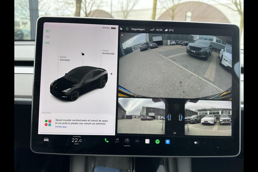 Tesla Model Y Long Range AWD 75 kWh SOH 88%|BTW|VAN €30.900,- NU VOOR SLECHTS €28.877,- Uw LENTEVOORDEEL €2.023,- | AFNEEMBARE TREKHAAK|DE HOOGVOLTACCU EN AANDRIJFLIJN GARANTIE TOT 2030 of 192.000KM| AUTOPILOT| STOEL+ STUURVERWARMING| ACHTERBANK VERWARMD