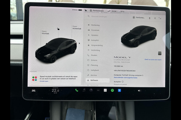 Tesla Model Y Long Range AWD 75 kWh SOH 88%|BTW|VAN €30.900,- NU VOOR SLECHTS €28.877,- Uw LENTEVOORDEEL €2.023,- | AFNEEMBARE TREKHAAK|DE HOOGVOLTACCU EN AANDRIJFLIJN GARANTIE TOT 2030 of 192.000KM| AUTOPILOT| STOEL+ STUURVERWARMING| ACHTERBANK VERWARMD