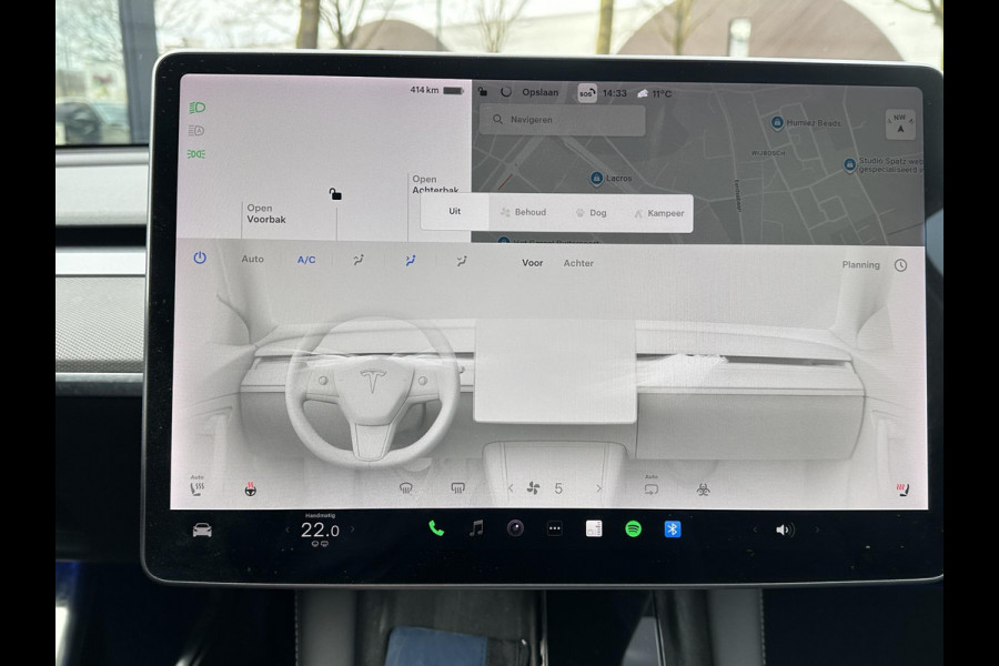 Tesla Model Y Long Range AWD 75 kWh SOH 88%|BTW|VAN €30.900,- NU VOOR SLECHTS €28.877,- Uw LENTEVOORDEEL €2.023,- | AFNEEMBARE TREKHAAK|DE HOOGVOLTACCU EN AANDRIJFLIJN GARANTIE TOT 2030 of 192.000KM| AUTOPILOT| STOEL+ STUURVERWARMING| ACHTERBANK VERWARMD
