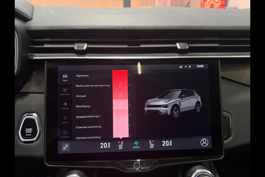 Lynk & Co RS Shadow Edition 01 1.5 262PK Pano 360° Navi Adapt cruise 262PK Elekr. Achterklep 1800KG Trekgewicht