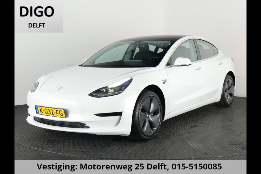 Tesla Model 3 Standard RWD Plus 60 kWh 1e EIG. SOH 92%!! GARANTIE TOT 2031* PARKEERSENSOREN V+A . PANORAMADAK . APPLE CARPLAY & ANDROID AUTO . STOELVERWARMING