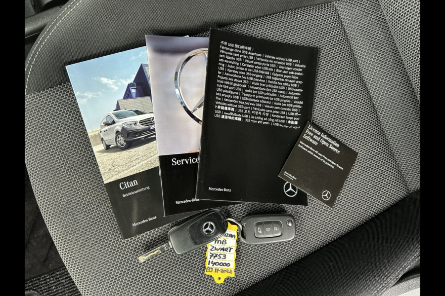 Mercedes-Benz Citan 112 CDI L1 LED / MBUX / L+R Schuifdeur / Navigatie / Camera / Trekhaak / Cruise control / Airco / Parkeersensoren / Lmv