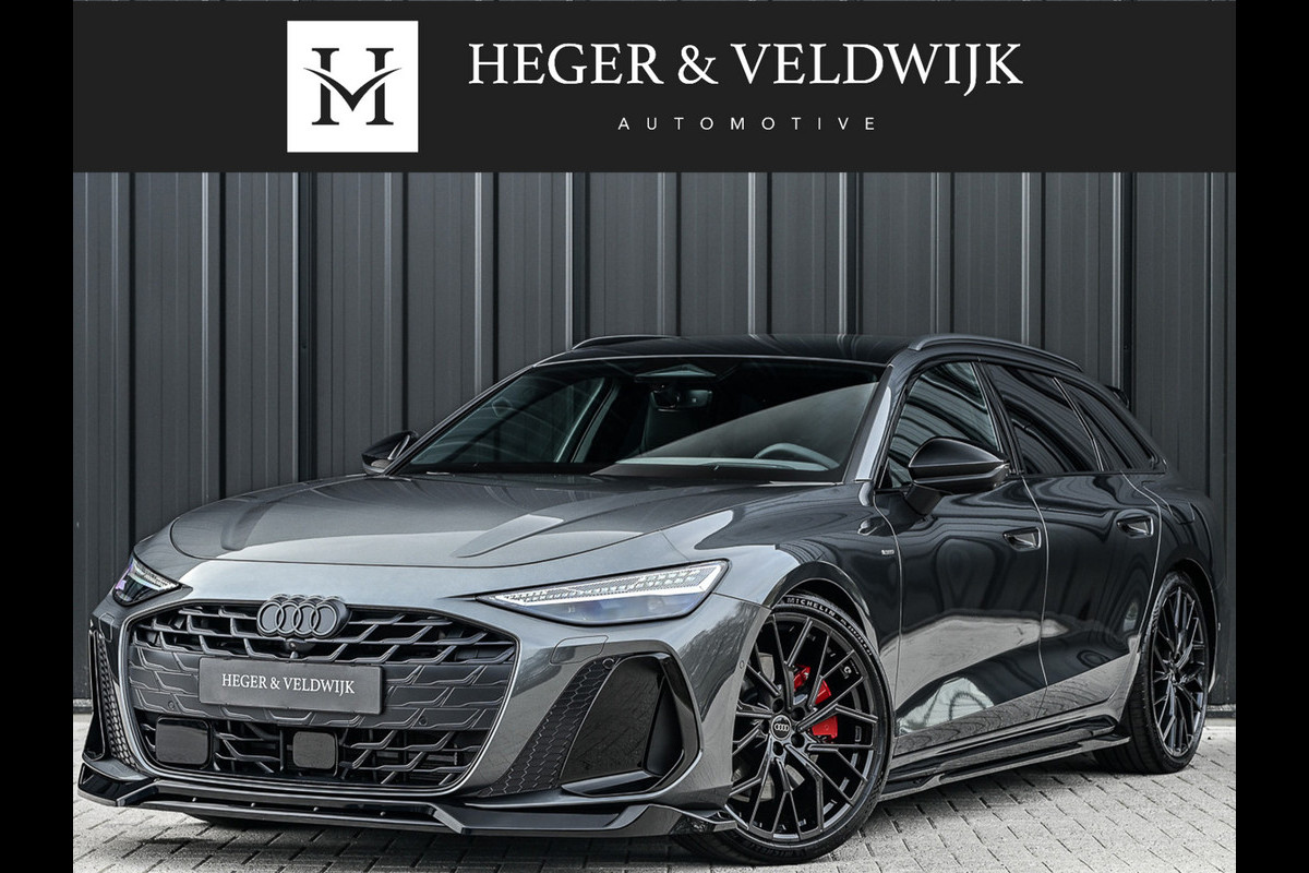 Audi A6 Avant 2.0 e-hybrid quattro S edition |MMI interface update | Achteras besturing | Premium S-Seats | Trekhaak | B&O Sound | Head-Up | Soft-Close | Adaptive Cruise | Passagiers display | 5 jaar garantie | Luchtvering