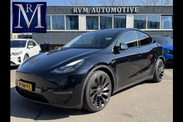 Tesla Model Y Performance AWD 75 kWh SOH 93% VAN €38.900,- NU VOOR SLECHTS €35.877,- Uw LENTEVOORDEEL €3.023,-AUTOPILOT| 21 INCH TURBINE VELGEN| ACHTERBANK VERWARMD| STOEL + STUURVERWARMING |DE HOOGVOLTACCU EN AANDRIJFLIJN GARANTIE TOT 2030 of 192.000KM |
