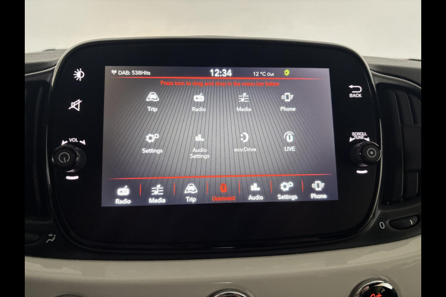 Fiat 500C 1.2 Automaat Lounge Cruise Control Navigatie Airco Parkeersensoren Achter Lichtmetalen Velgen