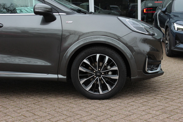 Ford Puma 1.0 EcoBoost Hybrid ST-Line X Vignale 155pk / NL Auto! / Full option! / Trekhaak / Panoramadak / Camera / Leder / CarPlay / B&O / 18'' / Keyless / Stuur+Stoelverwarming / Dodehoek / DAB / Verwarmde voorruit / ACC