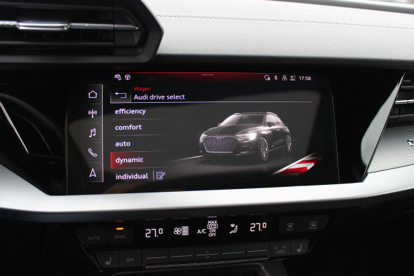 Audi A3 Sportback 45 TFSI e S edition Competition / Trekhaak / Panoramadak / CarPlay / Matrix LED / Keyless / Parkeerhulp V+A / 18'' / Half leder / Navigatie / DAB / Dodehoek / Stoelverwarming / ACC
