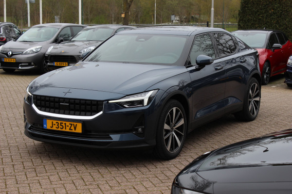 Polestar 2 Long Range Dual Motor Launch Edition 78kWh / SoH 92,9% / Trekhaak / Panoramadak / 360Camera / Luxe Leder / Keyless / 19'' / Stuurverwarming / Navigatie / DAB / ACC / Virtual Cockpit