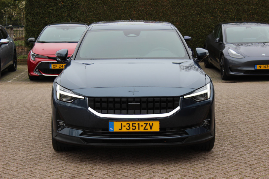 Polestar 2 Long Range Dual Motor Launch Edition 78kWh / SoH 92,9% / Trekhaak / Panoramadak / 360Camera / Luxe Leder / Keyless / 19'' / Stuurverwarming / Navigatie / DAB / ACC / Virtual Cockpit