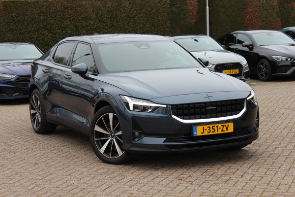 Polestar 2 Long Range Dual Motor Launch Edition 78kWh / SoH 92,9% / Trekhaak / Panoramadak / 360Camera / Luxe Leder / Keyless / 19'' / Stuurverwarming / Navigatie / DAB / ACC / Virtual Cockpit