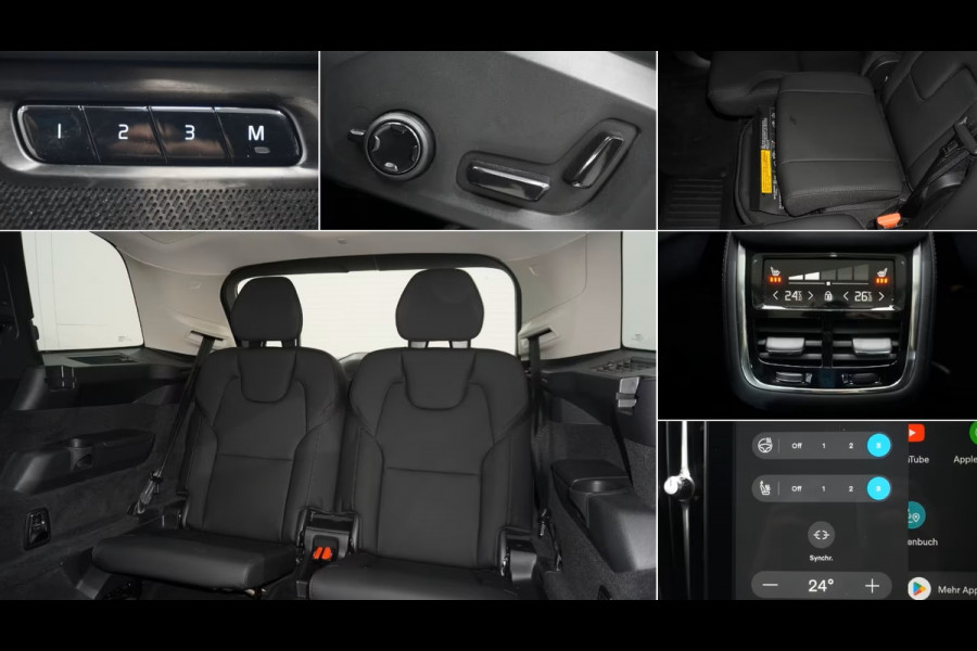 Volvo XC90 2.0 T8 Plug-in hybrid AWD Plus Dark ** NAPA LEDER, TREKH, LUCHTVERING PANO, 21-inch LMV, B&W ** 1e EIG - UNFALLFREI ** ** INFORMEER OOK NAAR ONZE AANTREKKELIJKE FINANCIAL-LEASE TARIEVEN **