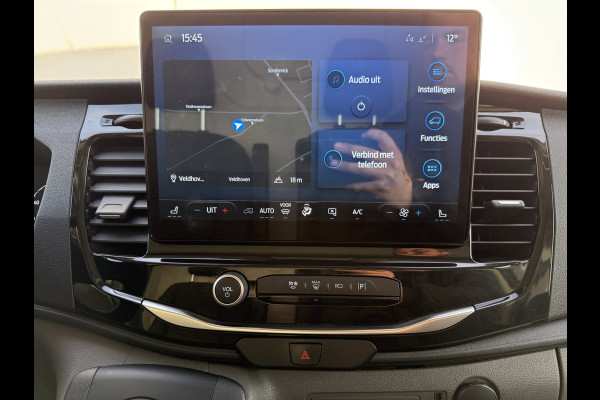 Ford E-Transit 390 75kWh 184PK 390 Elektrisch 75kWh 334km WLTP BEV Snelladen L2H2 Climate Control Tachograaf Carplay 360° Camera Stoelverwarming Parkeersensoren voor achter Laadkabel