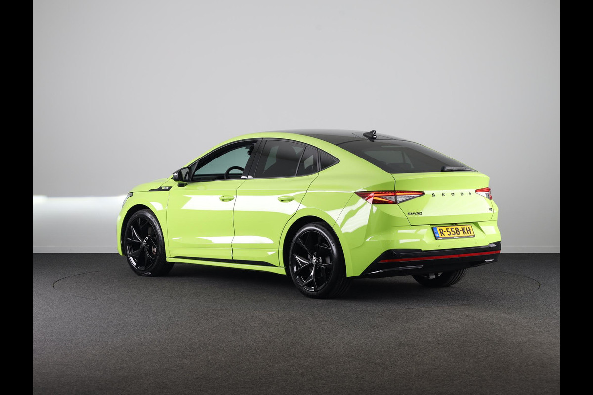 Škoda ENYAQ Coupé iV 80 RS 299pk | SoH 93% | Panoramadak | Elektrisch verstelbare stoelen met geheugen | Verwarmbare voorstoelen en achterbank |