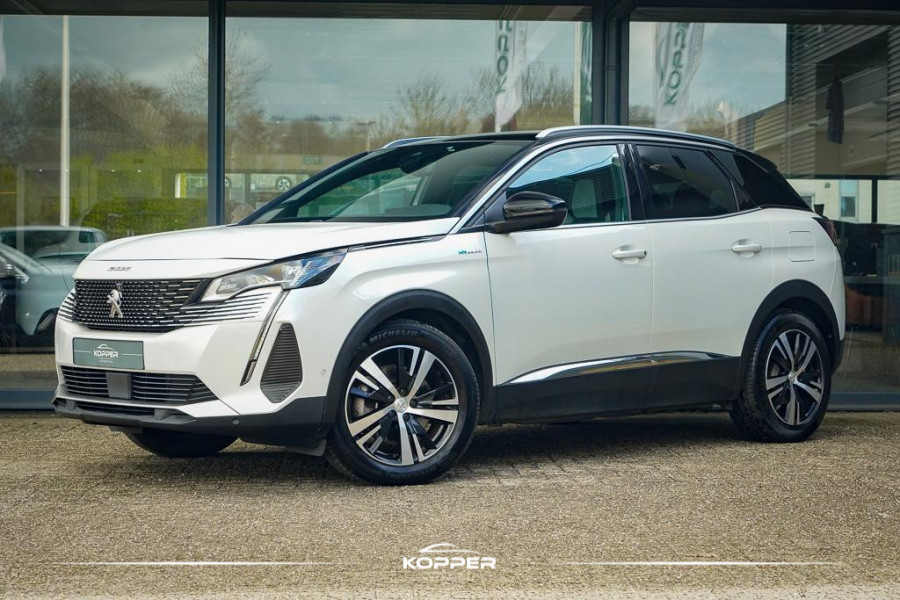 Peugeot 3008 1.6 HYbrid4 300 GT / Dode Hoek / Zwart Dak / Parelmoer Wit / Carplay