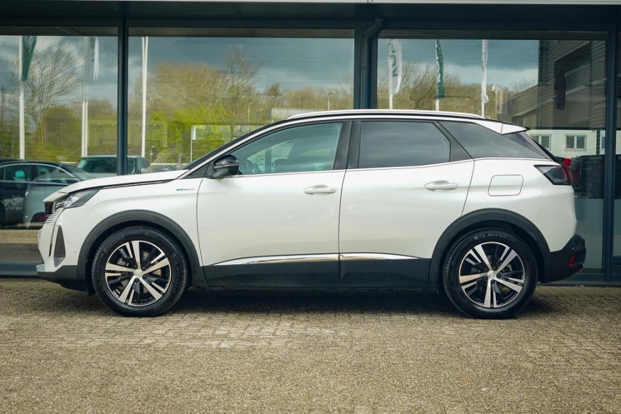 Peugeot 3008 1.6 HYbrid4 300 GT / Dode Hoek / Zwart Dak / Parelmoer Wit / Carplay
