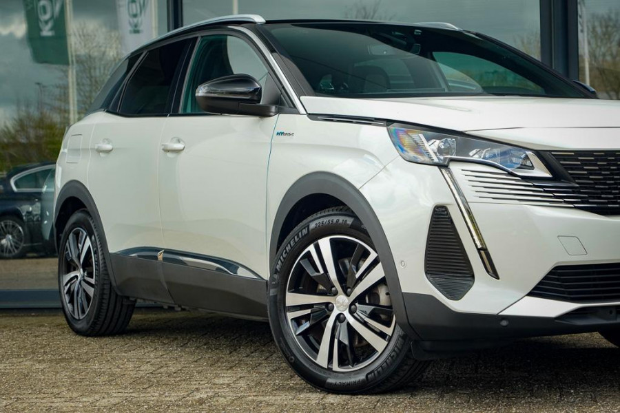 Peugeot 3008 1.6 HYbrid4 300 GT / Dode Hoek / Zwart Dak / Parelmoer Wit / Carplay