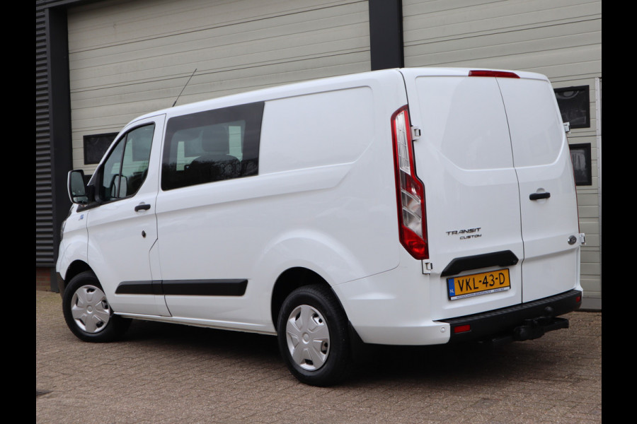 Ford Transit Custom 280 2.0 TDCI 130pk Euro 6 - DC 5 Pers. - Trekhaak - Airco - Navi
