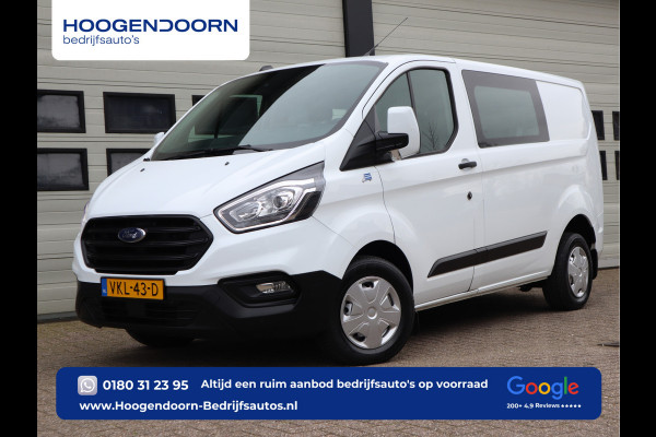 Ford Transit Custom 280 2.0 TDCI 130pk Euro 6 - DC 5 Pers. - Trekhaak - Airco - Navi
