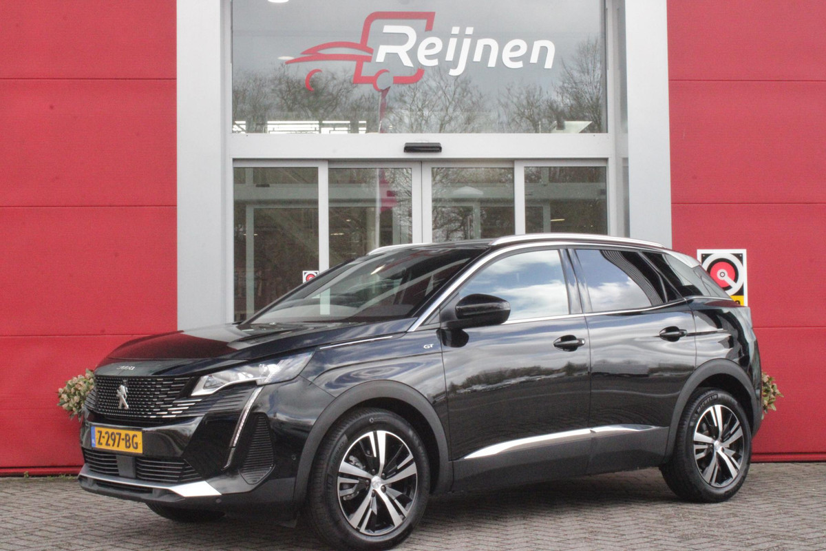 Peugeot 3008 1.2 Hybrid 136PK GT | 360° CAMERA | NAVIGATIE | ADAPTIVE CRUISE CONTROL | APPLE CARPLAY/ANDROID AUTO | CLIMATE CONTROL | 18" LICHTMETALEN VELGEN | DODEHOEK DETECTIE | KEYLESS ENTRY/START | FULL LED KOPLAMPEN | PARKEERSENSOREN VOOR EN ACHTER | DAB+ RADIO | LANE ASSIST |