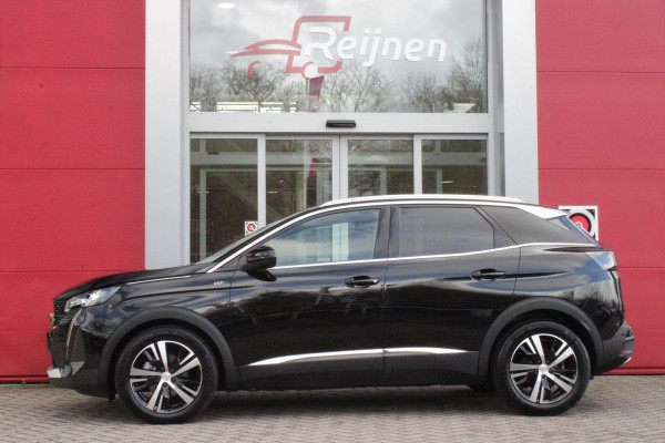 Peugeot 3008 1.2 Hybrid 145PK GT | 360° CAMERA | NAVIGATIE | ADAPTIVE CRUISE CONTROL | APPLE CARPLAY/ANDROID AUTO | CLIMATE CONTROL | 18" LICHTMETALEN VELGEN | DODEHOEK DETECTIE | KEYLESS ENTRY/START | FULL LED KOPLAMPEN | PARKEERSENSOREN VOOR EN ACHTER | DAB+ RADIO | LANE ASSIST |