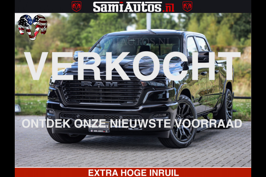 Dodge Ram 1500 Night Premium | Full Option | De Meest Luxe Pick-Up in zijn Klasse | Comfortabele Dubbele Cabine met Royale 5 Zitplaatsen | BPM vrij | Nu Leverbaar uit Voorraad | Voorraad Nr 2285 - 7648