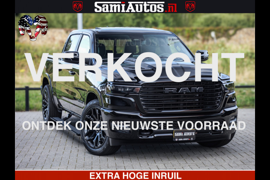 Dodge Ram 1500 Night Premium | Full Option | De Meest Luxe Pick-Up in zijn Klasse | Comfortabele Dubbele Cabine met Royale 5 Zitplaatsen | BPM vrij | Nu Leverbaar uit Voorraad | Voorraad Nr 2285 - 7648
