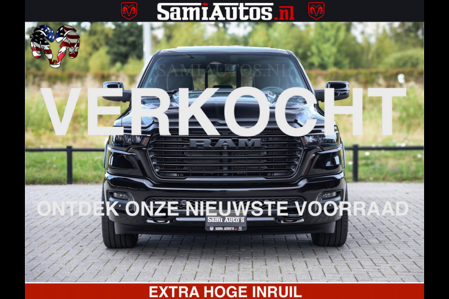 Dodge Ram 1500 Night Premium | Full Option | De Meest Luxe Pick-Up in zijn Klasse | Comfortabele Dubbele Cabine met Royale 5 Zitplaatsen | BPM vrij | Nu Leverbaar uit Voorraad | Voorraad Nr 2285 - 7648