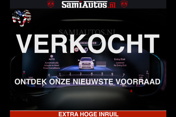 Dodge Ram 1500 Night Premium | Full Option | De Meest Luxe Pick-Up in zijn Klasse | Comfortabele Dubbele Cabine met Royale 5 Zitplaatsen | BPM vrij | Nu Leverbaar uit Voorraad | Voorraad Nr 2285 - 7648