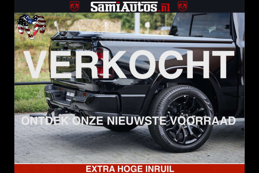 Dodge Ram 1500 Night Premium | Full Option | De Meest Luxe Pick-Up in zijn Klasse | Comfortabele Dubbele Cabine met Royale 5 Zitplaatsen | BPM vrij | Nu Leverbaar uit Voorraad | Voorraad Nr 2285 - 7648