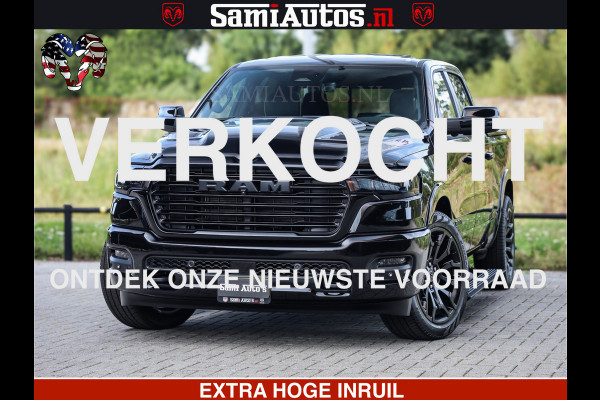 Dodge Ram 1500 Night Premium | Full Option | De Meest Luxe Pick-Up in zijn Klasse | Comfortabele Dubbele Cabine met Royale 5 Zitplaatsen | BPM vrij | Nu Leverbaar uit Voorraad | Voorraad Nr 2285 - 7648