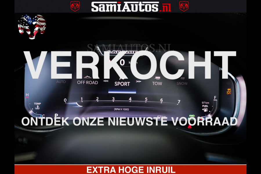 Dodge Ram 1500 Night Premium | Full Option | De Meest Luxe Pick-Up in zijn Klasse | Comfortabele Dubbele Cabine met Royale 5 Zitplaatsen | BPM vrij | Nu Leverbaar uit Voorraad | Voorraad Nr 2285 - 7648