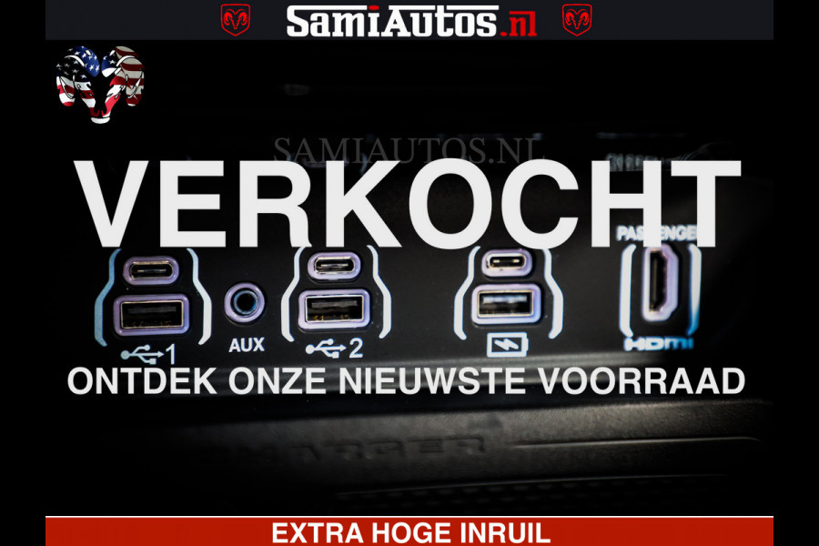 Dodge Ram 1500 Night Premium | Full Option | De Meest Luxe Pick-Up in zijn Klasse | Comfortabele Dubbele Cabine met Royale 5 Zitplaatsen | BPM vrij | Nu Leverbaar uit Voorraad | Voorraad Nr 2285 - 7648