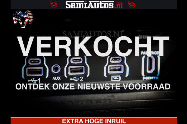 Dodge Ram 1500 Night Premium | Full Option | De Meest Luxe Pick-Up in zijn Klasse | Comfortabele Dubbele Cabine met Royale 5 Zitplaatsen | BPM vrij | Nu Leverbaar uit Voorraad | Voorraad Nr 2285 - 7648