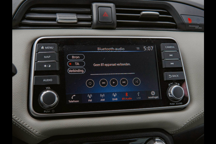 Nissan Micra 1.0 IG-T Tekna Navi|360°Camera|Clima|Keyless|Laneassist|Cruise|Bluetooth