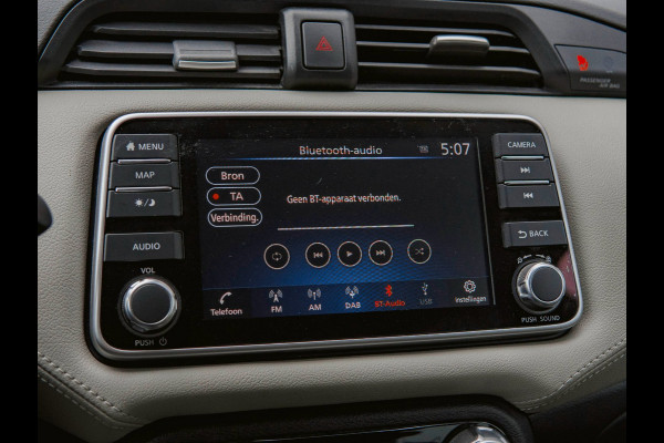 Nissan Micra 1.0 IG-T Tekna Navi|360°Camera|Clima|Keyless|Laneassist|Cruise|Bluetooth