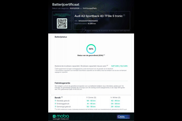 Audi A3 Sportback 40 TFSI e Advanced edition | Stoelverwarming | Camera | Adaptive Cruise | B&O Privacy glas, Automatisch inparkeren, App-connect, Led, Keyless