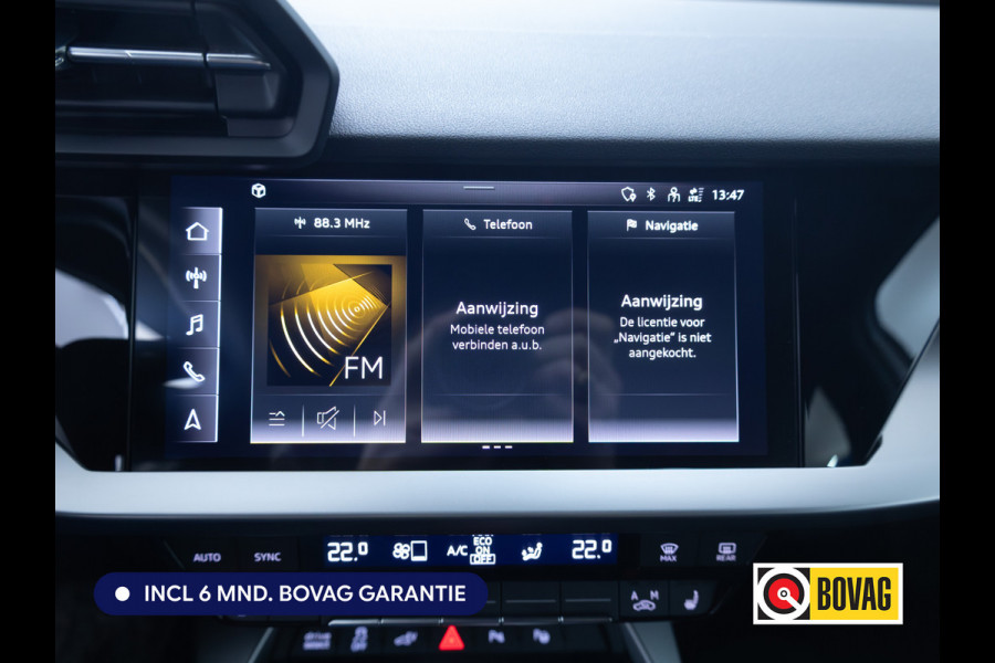 Audi A3 Sportback 40 TFSI e Advanced edition | Stoelverwarming | Camera | Adaptive Cruise | B&O Privacy glas, Automatisch inparkeren, App-connect, Led, Keyless