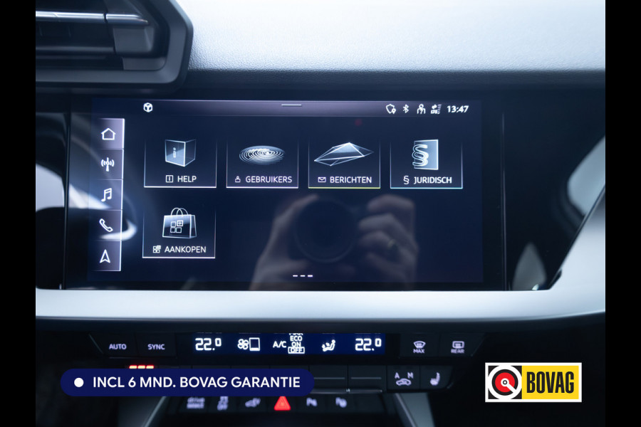 Audi A3 Sportback 40 TFSI e Advanced edition | Stoelverwarming | Camera | Adaptive Cruise | B&O Privacy glas, Automatisch inparkeren, App-connect, Led, Keyless